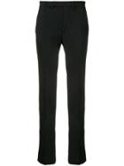 Facetasm Cut-detail Tailored Trousers - Black