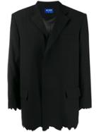 Ader Error Distressed Fitted Blazer - Black