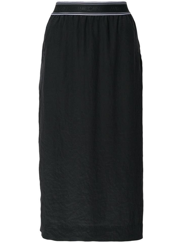 Marc Cain Straight Midi Skirt - Black
