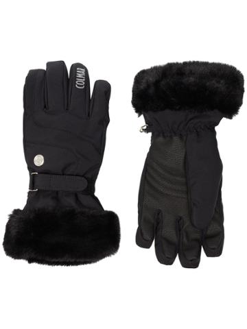 Colmar Waterproof Faux-fur Ski Gloves - Black