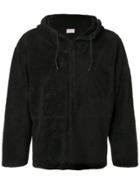 Helmut Lang Pre-owned 1999 Textured Drawstring Hoodie - Black
