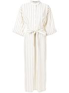 Cristaseya Striped Shirt Dress - White