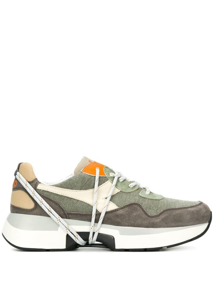 Diadora Wrap-around Lace Sneakers - Green