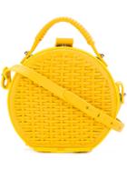 Nico Giani Woven Round Shoulder Bag - Yellow & Orange