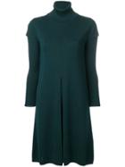 Roberto Collina Turtleneck Shortsleeved Dress - Green