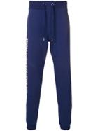 Versace Jeans Side Text Track Pants - Blue