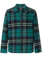 Stussy Checked Shirt Jacket - Green