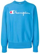 Champion Logo Embroidered Sweater - Blue
