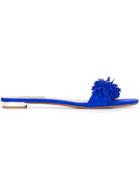 Aquazzura Wild Thing Slide Sandals - Blue