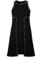 Proenza Schouler Studded Textured Crêpe Dress - Black