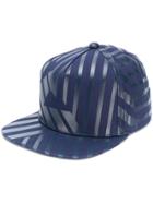 Emporio Armani Striped Logo Cap - Blue