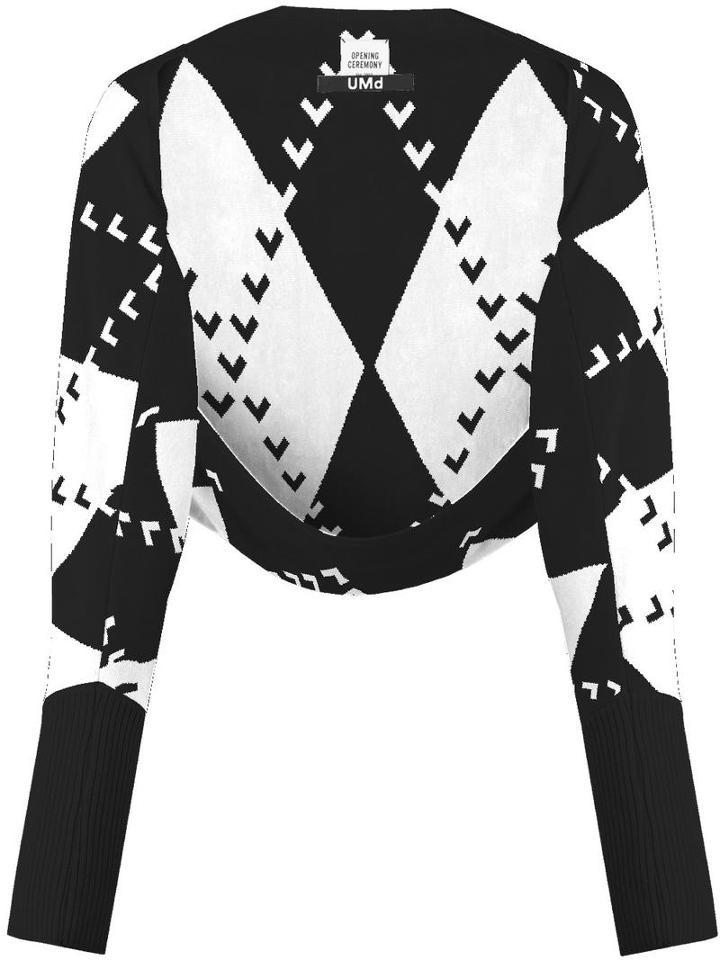 Opening Ceremony - Umd X Opening Ceremony Shrug Cardigan - Women - Merino - One Size, Women's, Black, Merino