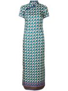 F.r.s For Restless Sleepers Geometric Print Dress - Blue