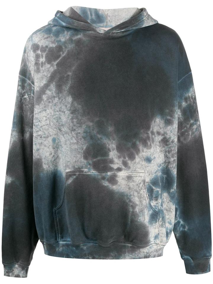 Buscemi Tie-dye Print Hoodie - Blue