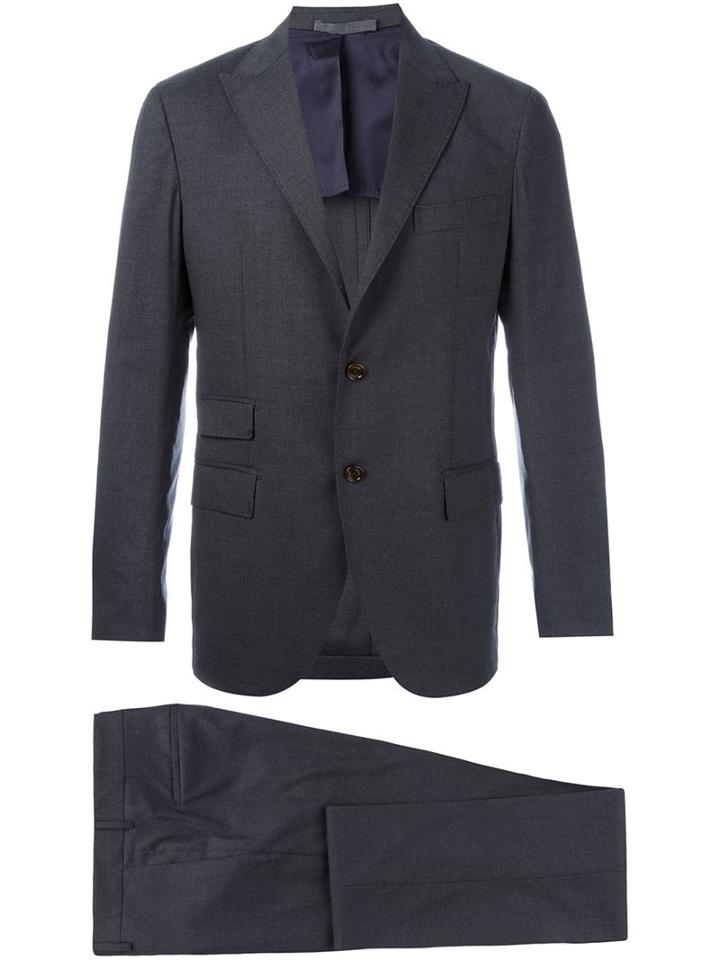 Eleventy Fitted Two Piece Suit