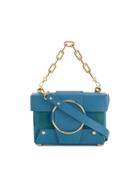 Yuzefi Mini Blue Suede Asher Box Bag