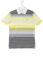 Boss Hugo Boss Striped Polo Shirt, Boy's, Size: 16 Yrs, Yellow/orange