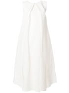 Jil Sander Pleated A-line Dress - White