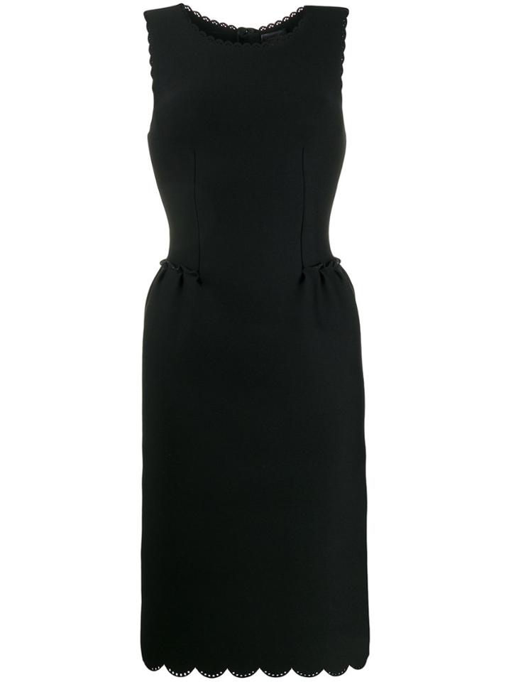 Lanvin Pre-owned 2014 Scalloped Details Fitted Dress - Black