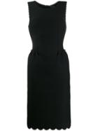 Lanvin Pre-owned 2014 Scalloped Details Fitted Dress - Black