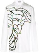 Versace Collection Iridescent Print Shirt - White