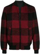 Woolrich Plaid Bomber Jacket - Red