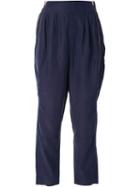 Avelon Side Zip Trousers, Women's, Size: 36, Blue, Polyester/modal