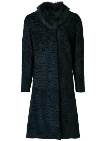 Liska Edda Textured Coat - Blue