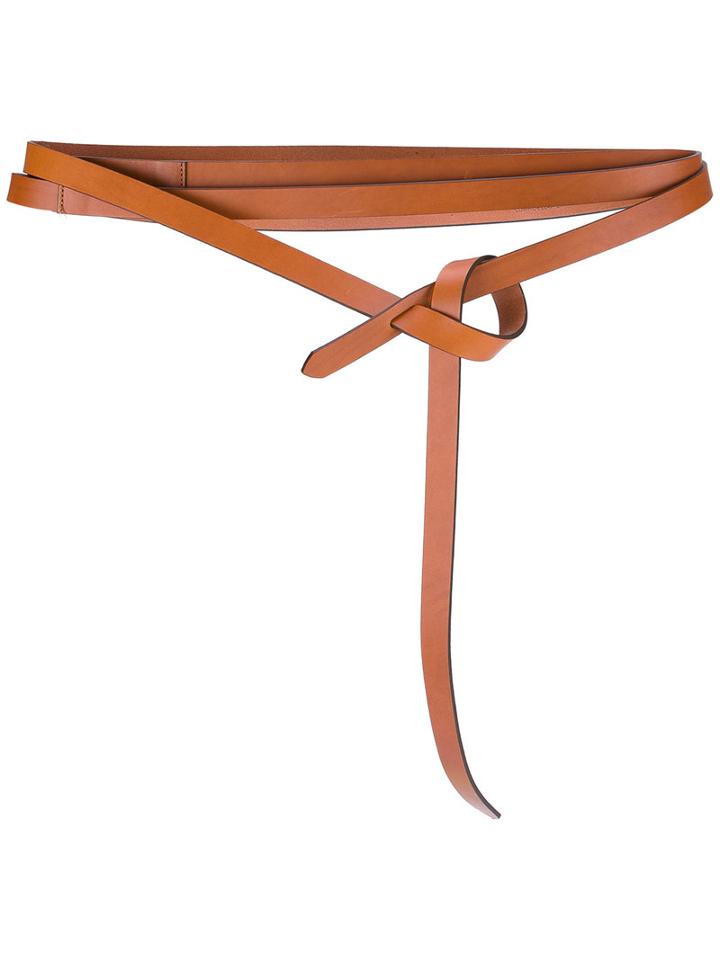 Isabel Marant - Self-tie Waist Belt - Women - Calf Leather - One Size, Brown, Calf Leather
