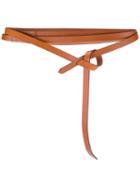 Isabel Marant - Self-tie Waist Belt - Women - Calf Leather - One Size, Brown, Calf Leather