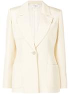Yves Saint Laurent Vintage Patch Pockets Fitted Blazer - Nude &