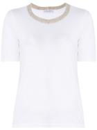 Le Tricot Perugia Knitted Collar T-shirt - White
