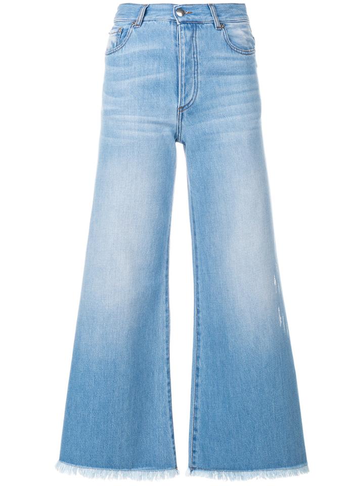 Each X Other Flared Cropped Jeans - Blue