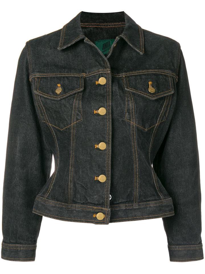 Jean Paul Gaultier Pre-owned Fitted Denim Jacket - Grey