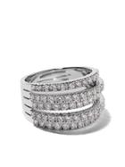 De Beers 18kt White Gold Five Line Diamond Ring - Unavailable