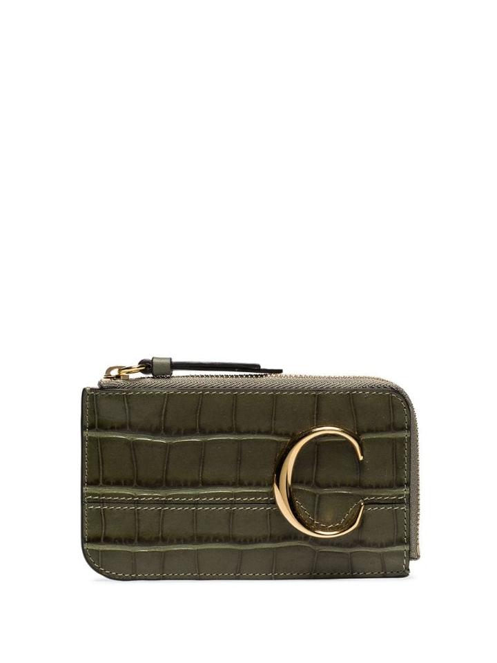 Chloé C-embellished Coin Purse - Green