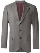 Brunello Cucinelli Flap Pocket Blazer, Men's, Size: 54, Brown, Wool/linen/flax/silk/cupro