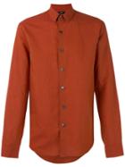 Theory - Rammy Shirt - Men - Linen/flax/cotton - L, Yellow/orange, Linen/flax/cotton