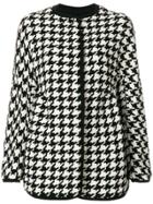 Ermanno Scervino Houndstooth Coat - Black