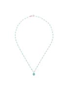 Gigi Clozeau Turquoise Beaded Diamond Necklace - Gold