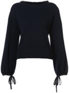 Vince Balloon Sleeve Sweater - Blue