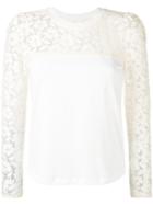 See By Chloé - Lace Embroidered Blouse - Women - Cotton - Xs, White, Cotton