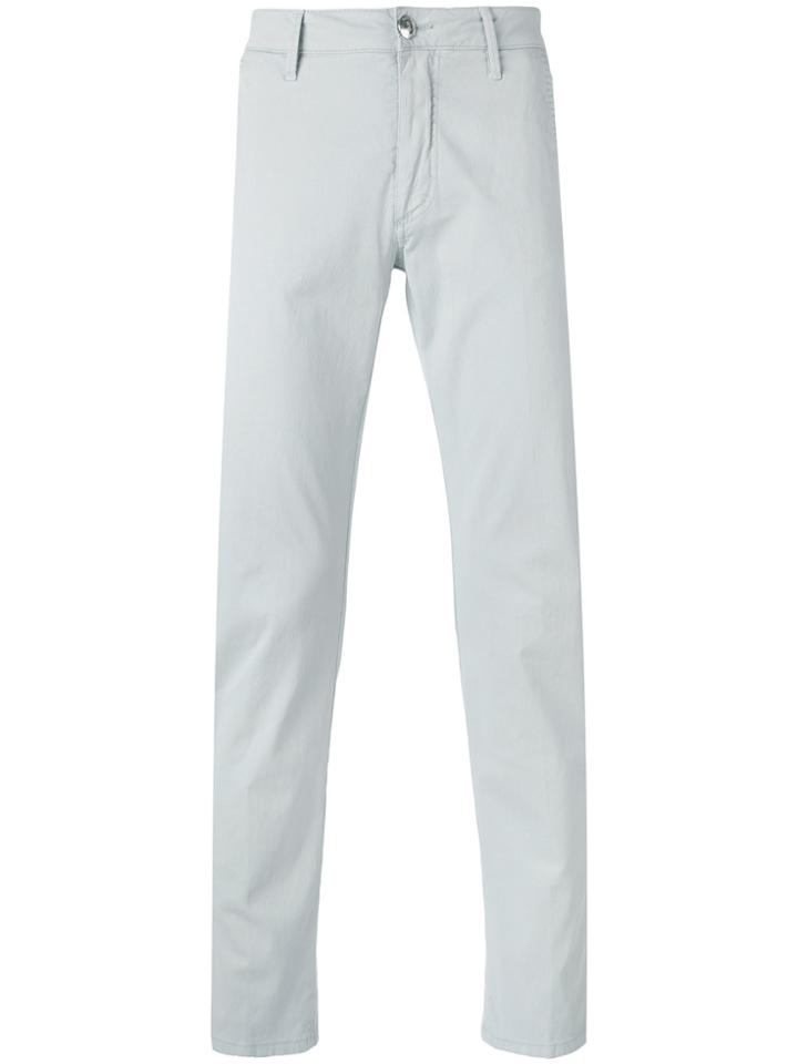 Barba Elton Slim-fit Trousers - Grey