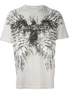 Pierre Balmain Eagle Print T-shirt, Men's, Size: 52, Grey, Cotton