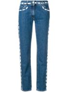Moschino Painted Stitch Jeans - Blue