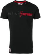 Plein Sport Logo Print T-shirt, Men's, Size: Large, Black