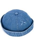 Beton Cire - Flat Cap - Unisex - Cotton - S, Blue, Cotton