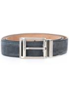 Salvatore Ferragamo - Suede Belt - Men - Suede - 105, Blue, Suede