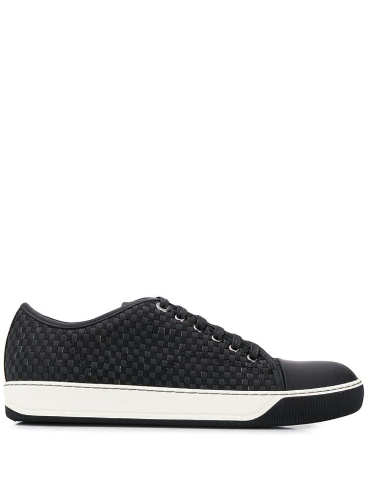 Lanvin Woven Low-top Sneakers - Black