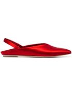 Simone Rocha Satin 5 Pointed Toe Flats - Unavailable